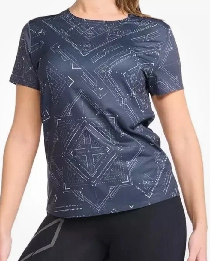 Camiseta técnica 2XU Light Speed para mujer talla M bandana/tinta reflectante Foto 1 de 4