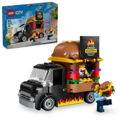 LEGO City Burger Truck Toy Building Set, Pretend Play Toy 60404 - Image 1 of 4