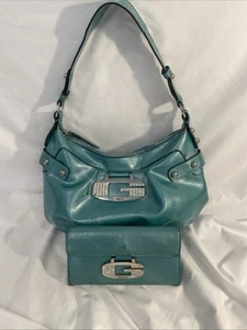 Rare Guess Turquoise Vintage Purse and Wallet Set - Verified Authentic! - Picture 1 of 15