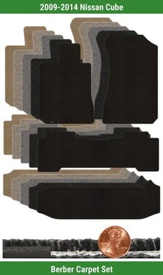 Juego de alfombrillas bereber personalizadas Lloyd para Nissan Cube 2009-2014 (4 piezas) #103O Foto 1 de 4