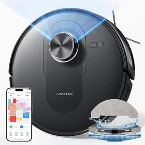 Robot aspirador Proscenic Q8 negro - para limpieza en seco y húmedo - Imagen 1 de 15