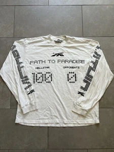 Hellstar Scoreboard Path To Paradise White Long Sleeve Tee Shirt Mens Sz XXL - Picture 1 of 22