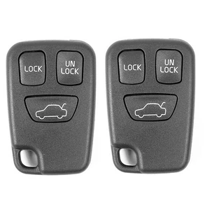 2Pcs Remote Key Fob Case Shell Cover 3 Button for Volvo C70 S40 V40 1998-2005 - Picture 1 of 5