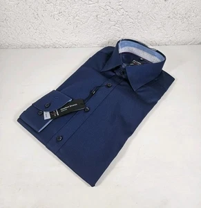 Olymp Level 5 Five Hemd Marineblau Body Fit Gr. 37 Neu Etikett Herren  - Bild 1 von 4