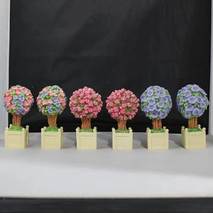 Dept. 56 Flowering Spring Topiaries Planter Box - 6 Piece - Picture 1 of 5