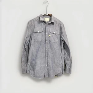 Camisa para hombre G Star Raw L Denim lavada Western Pearl camisa a presión ajuste regular - Imagen 1 de 15