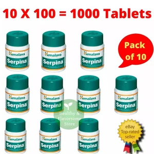 Himalaya Serpina 100 Tabs x10 | Herbal BP Support | Exp 01/2027 | Natural - Picture 1 of 6