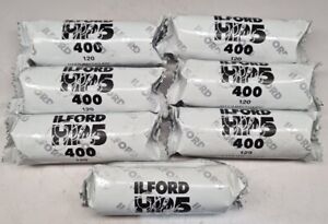 Ilford HP5 Plus 120 Black and White Film Rolls X7 Expired