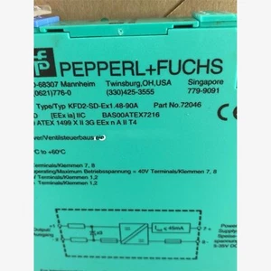 1PS New For Pepperl+Fuchs KFD2-SD-EX1.48-90A safety barrier Free Shipping - Picture 1 of 2