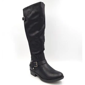 Baretraps Yanessa2 Women Tall Slouch Riding Boots Size US 5M Wide Calf Black - Picture 1 of 6