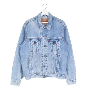 Levi’s Vintage Blue Denim Trucker Jacket MEDIUM Mens Button Up Distressed - Bild 1 von 17