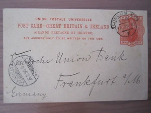 Ganzsache - Post Card - Great Britain - One Penny - London - 1896 - Bild 1 von 2