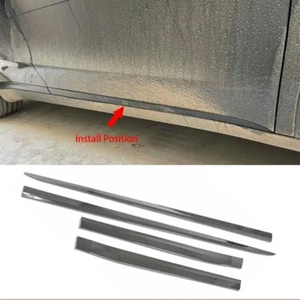 4Pcs Fits for Tesla Model Y 2021 2022 Door Side Sill Molding Trims Guard Cover  - Imagen 1 de 8