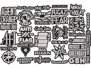 Punk Rock full EMBROIDERY shaped 10pcs/Lot Random Mix Sew-On Patches - Picture 1 of 2