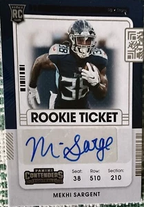 2021 Panini Contenders - Rookie Ticket #235 Mekhi Sargent (AU, RC) - Bild 1 von 1