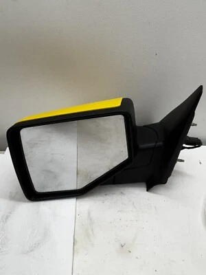 2006-2011 Ford Ranger Driver Left Side View Power Door Mirror Black / Yellow - Image 1 of 4