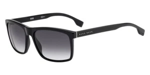 Nuevas gafas de sol rectangulares Hugo Boss para hombre BS 1036/S 0807/9O negras/grises 58 mm - Imagen 1 de 2
