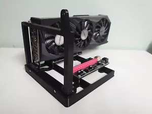 Ripe3D Breit Dual Externe GPU Grafikkarte Ständer für Selbermachen Mining Rig 7 PCI Steckplatz - Bild 1 von 9