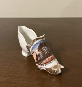 Vintage Atlantic City NJ Breakers Hotel Porzellan Schuh Souvenir Made In Germany - Bild 1 von 7