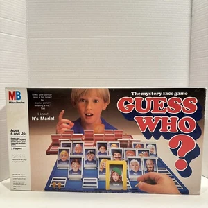 1987 GUESS WHO MYSTERY FACE board GAME MILTON BRADLEY Vintage 100% Complete - Picture 1 of 9