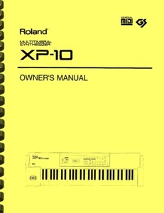 Roland XP-10 Synthesizer OWNER'S MANUAL - Picture 1 of 7