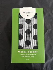 Polka Dot Portable Bluetooth Speaker Black/Cream/Green kate spade new york x Tar - Picture 1 of 4