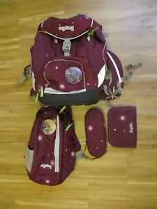 Tornister Schulranzen Ergobag mit Sporttasche Lila 4 Teile gute Zustand - Bild 1 von 5