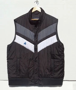 Pre owned Mens Canyon River Blues Black and White Quilted puffer Vest XL - Picture 1 of 8