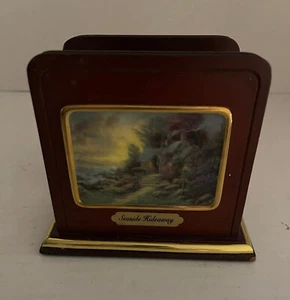 "Thomas Kinkade" Napkin Holder, Cottages, Avon 2005 Seaside Hideaway - Picture 1 of 4