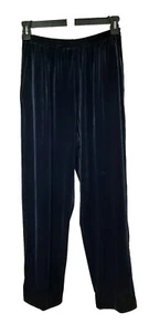 Alfred Dunner Time Square Black Velour Elastic Waist Pull On Pants.  Size 12 - Picture 1 of 6