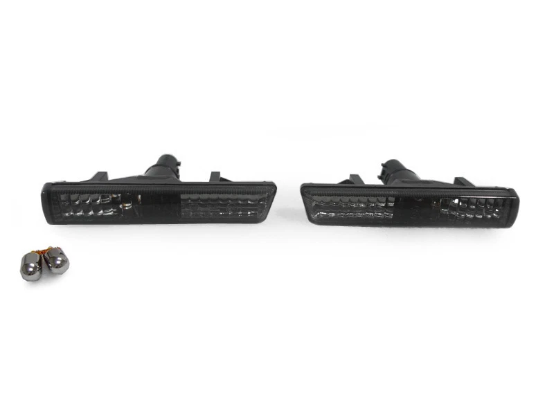 DEPO Light Smoke Fender Side Marker Lights + Chrome Bulbs For 2001-06 BMW E46 M3 Foto 1 de 1