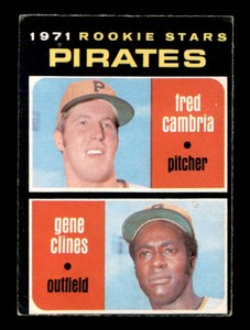1971 O-Pee-Chee #27 Fred Cambria/Gene Clines Pirates Rookies VG/VGEX X2891724
