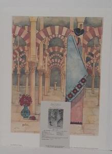 GE MULLAN Rare Vintage "La Dama De Cordoba" Native American 1989 16" x 21" - Picture 1 of 6