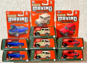 2024 MATCHBOX MOVING PARTS HUMMER / BRONCO / LAND CRUISER LOT OF 7 **NEW** - Picture 1 of 7