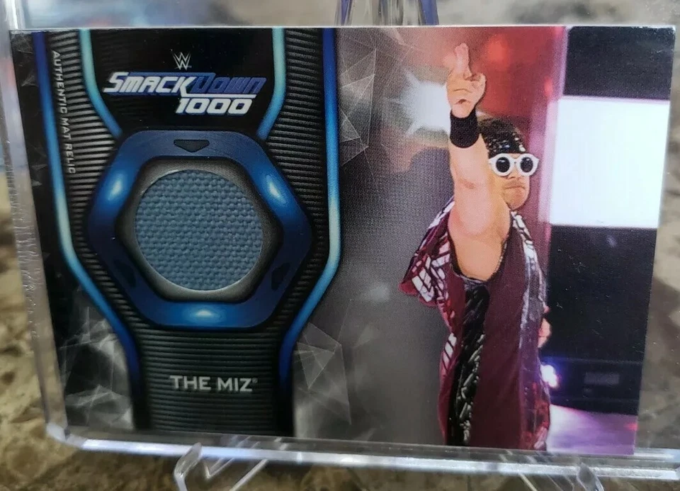 WWE The Miz 2019 TOPPS Authentic Mat Relic Trading Card  - Image 1 of 3