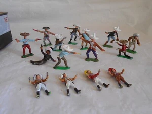Vintage Mexican bandits figures crescent toys and hong kong plastic - Picture 1 of 6