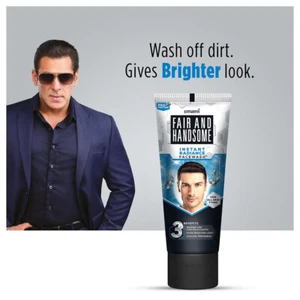 Emami Fair and Handsome Instant Radiance Men Face Wash -100gm -Free Ship - Picture 1 of 13