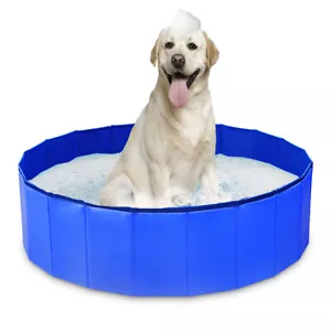 Hundepool Hunde Swimmingpool Hunde Pool Faltbar Hundebadewanne Schwimmbeck - Bild 1 von 12
