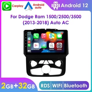 Radio estéreo para automóvil Bluetooth FM GPS para Dodge Ram 1500 2500 3500 2013-2018 con aire acondicionado - Imagen 1 de 15