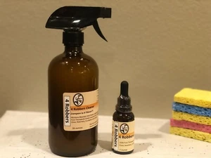 4 Robbers Spray Cleaner (like 4 Thieves)-100% All Natural in Amber Glass Bottle - Picture 1 of 3