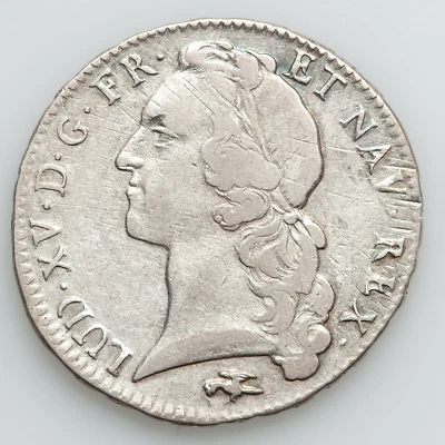 1769-D FRANCE LOUIS XV SILVER ECU LYON MINT KM512.6 NGC VF 25 - Image 1 of 4
