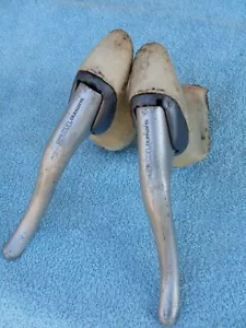 Palancas de freno usadas Shimano 105 BL-1055 Aero capós - blanco vintage bicicleta de carretera - Imagen 1 de 7