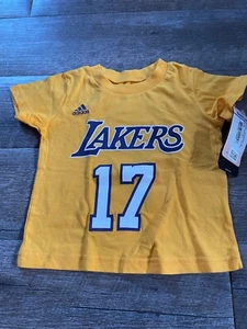 Adidas - NBA LA Lakers Jeremy Lin #17 Jersey Kid's T-shirt - Size 2T - BRAND NEW - Picture 1 of 3