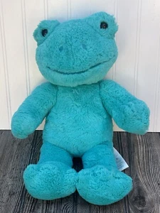 Build a Bear im Ruhestand Toadally türkisfarbener Frosch 16 Zoll Plüsch BABW Frühling 2022 Rarität - Bild 1 von 9