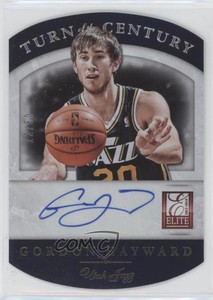 2013-14 Panini Elite Turn of the Century Signatures /50 Gordon Hayward #26 Auto