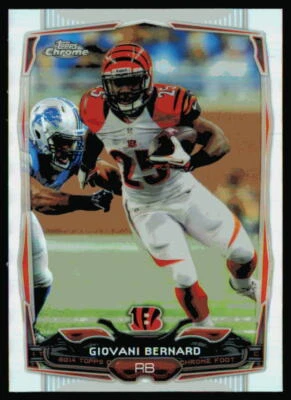 2014 Topps Chrome Refractor #63 Giovani Bernard Cincinnati Bengals - Image 1 of 2