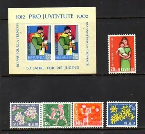 Schweiz Briefmarkenlot - Scott #'s B318-23 - postfrisch - Bild 1 von 1