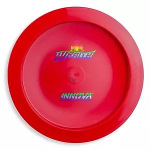 Innova Bottom Stamp Star Wraith Distance Driver Golf Disc, Red W/ Rainbow Foil - Picture 1 of 1