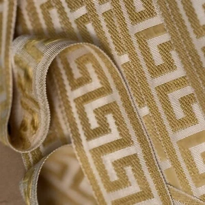 Bordo chiave greco-crema e oro - Foto 1 di 4