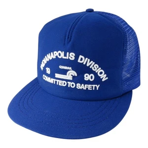 Cappello camionista uomo Indianapolis Division Conrail 1990 impegnato nella sicurezza taglia unica - Foto 1 di 5